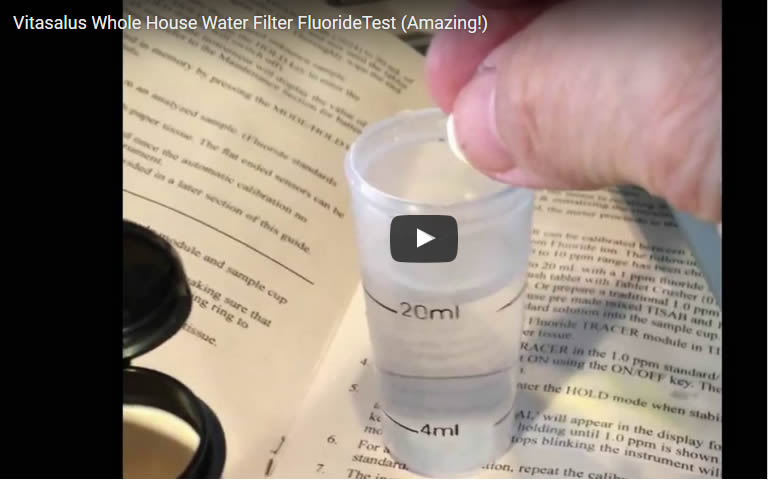 View remarkable Vitasalus Water Filter Fluoride Test